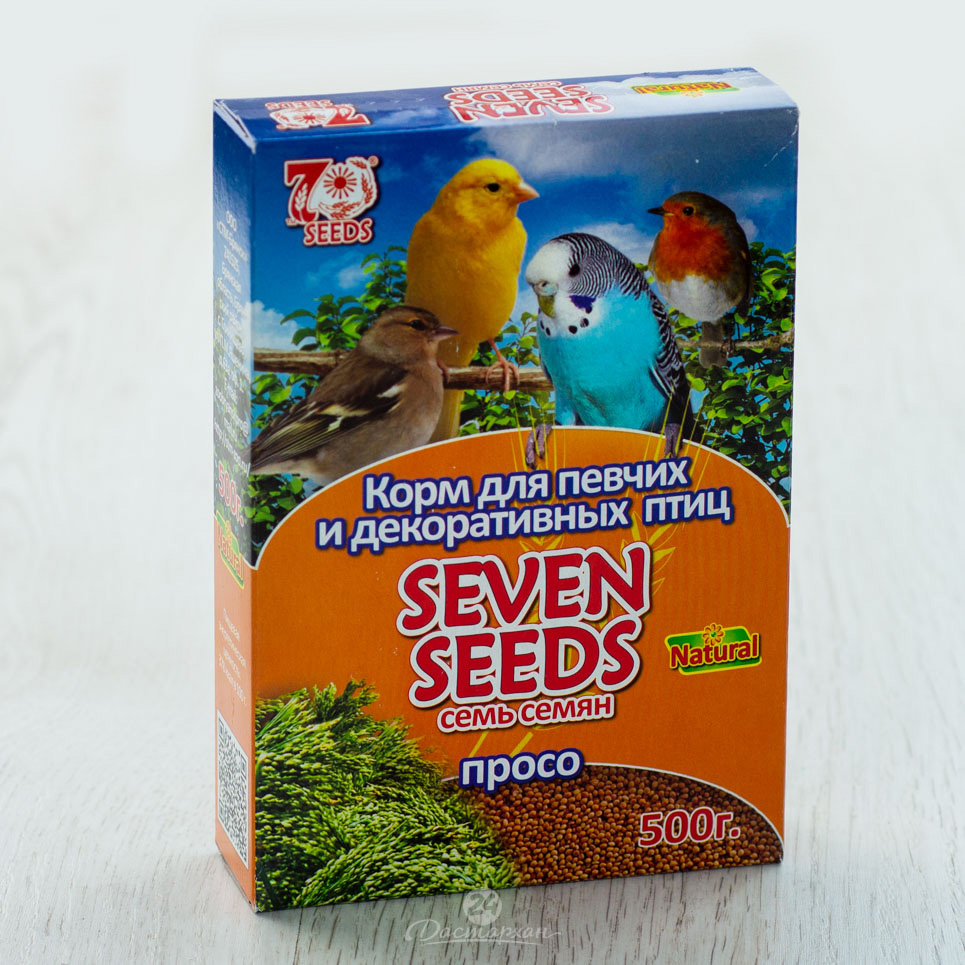 Корм Seven Seeds для птиц, просо, 500 г 1078699