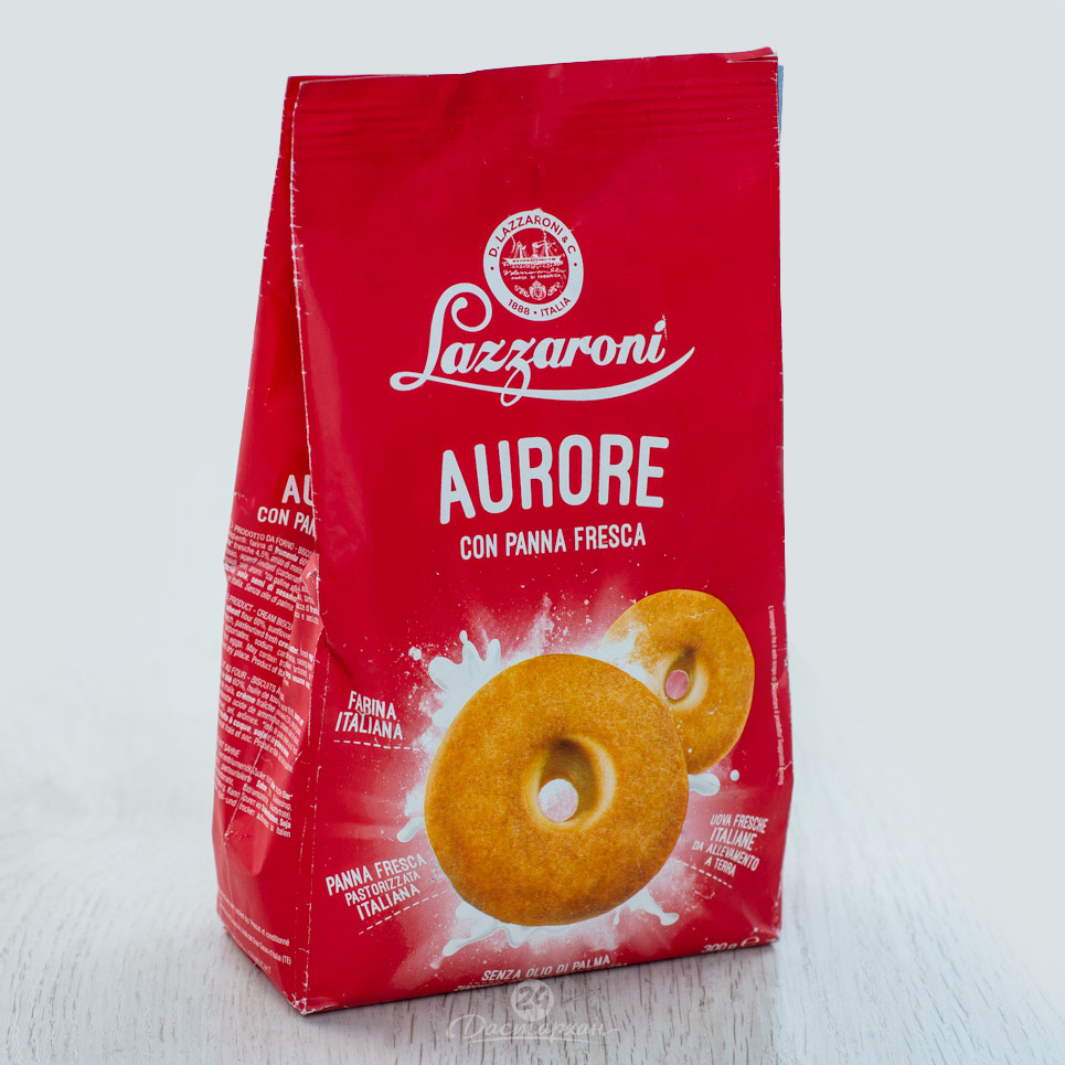 Печенье Lazzaroni Aurore cо свежими сливками 300г