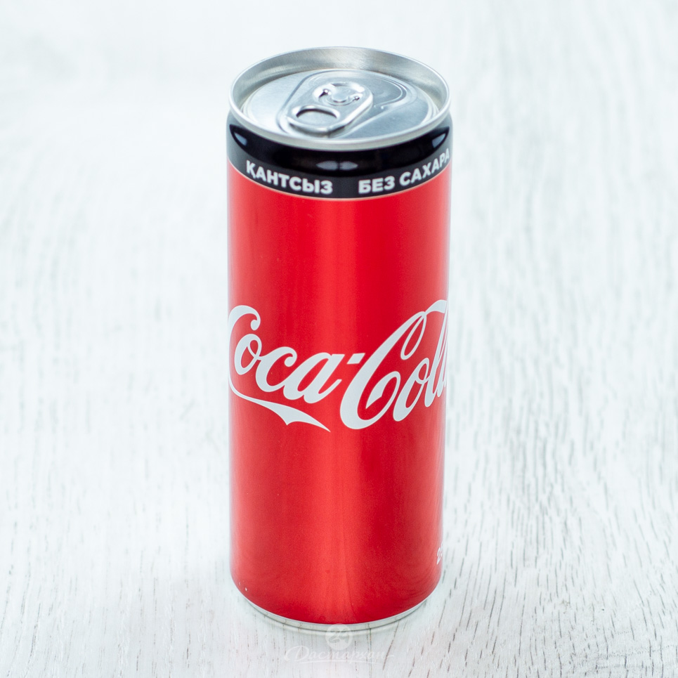 Напиток Coca-Cola Zero с газом ж/б 0,25 л.