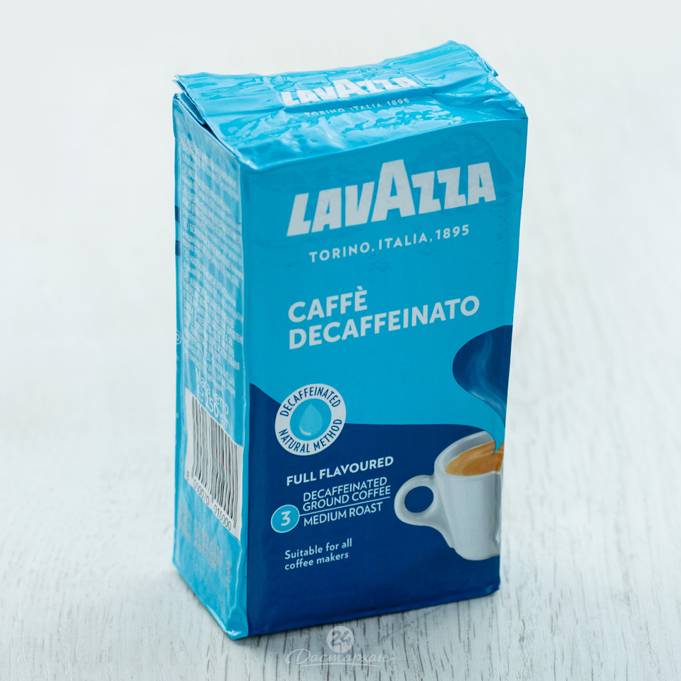 Кофе LavAzza Decaffeinato б/кофеин. мол. 250г м/у