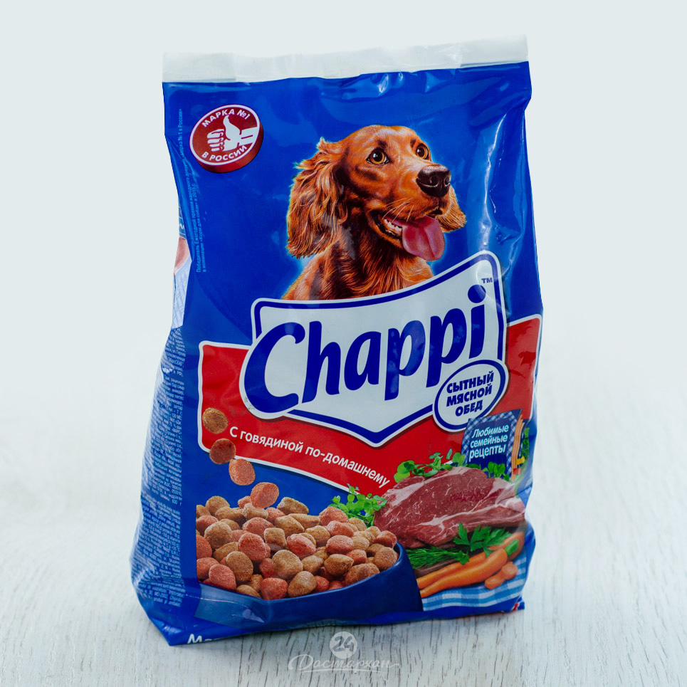 Корм для собак Chappi с говядиной по-домашнему 600г 