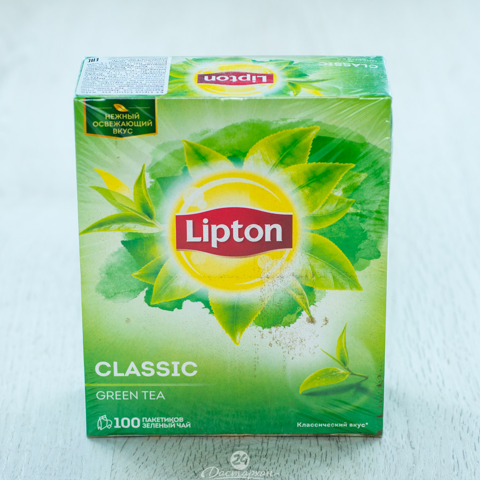 Чай зелен Lipton классик 100пак
