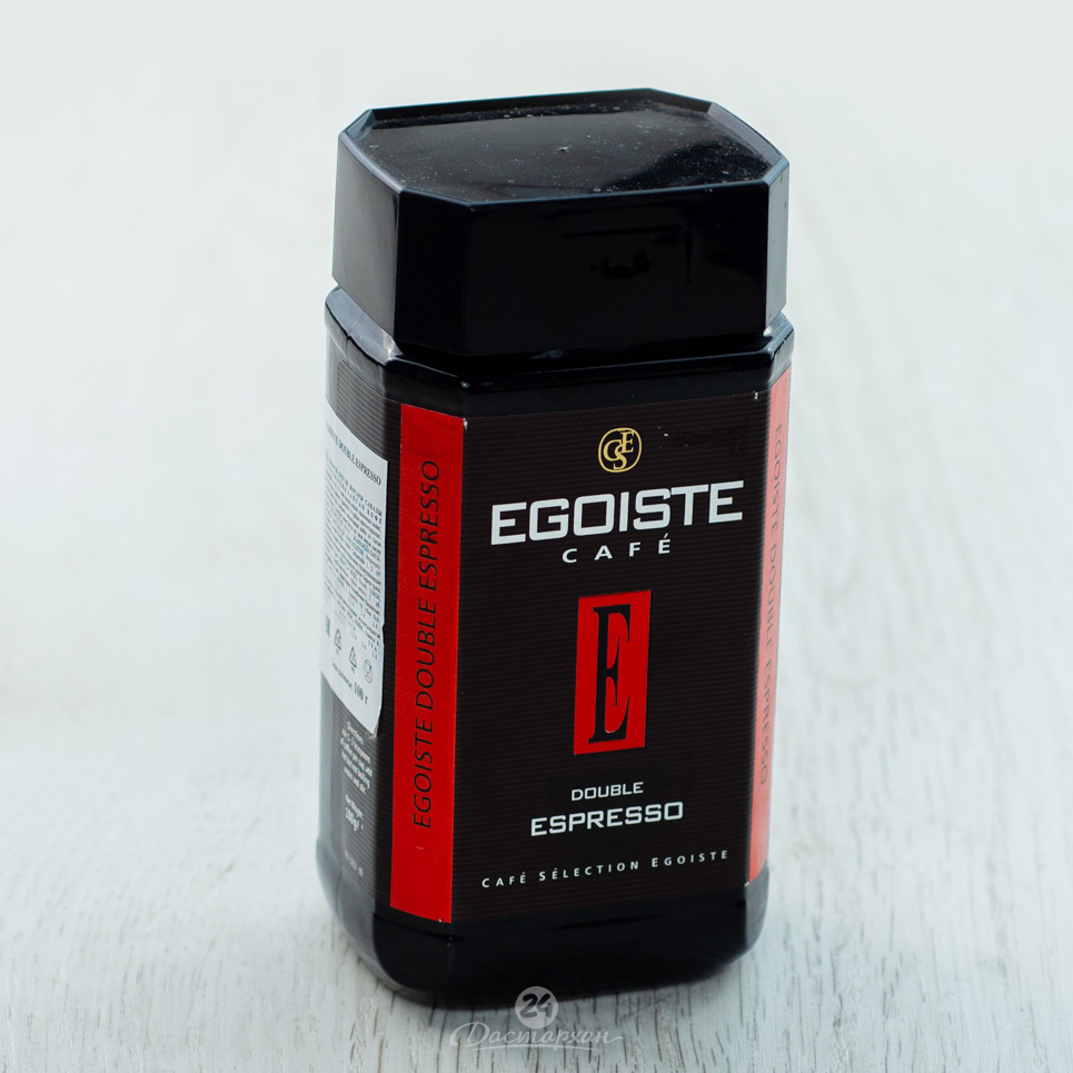 Кофе Egoiste Double Espresso растворимый 100г с/б
