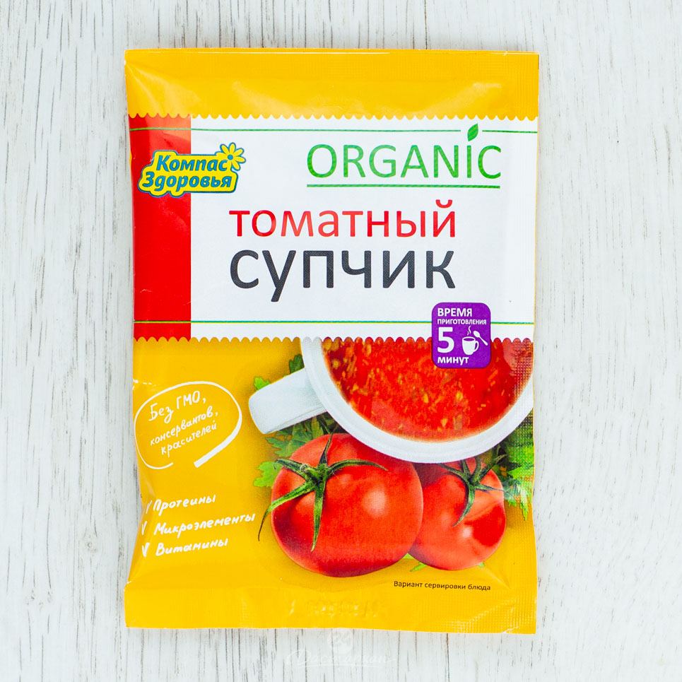 Суп-пюре Компас Здоровья томатный 30г м/у
