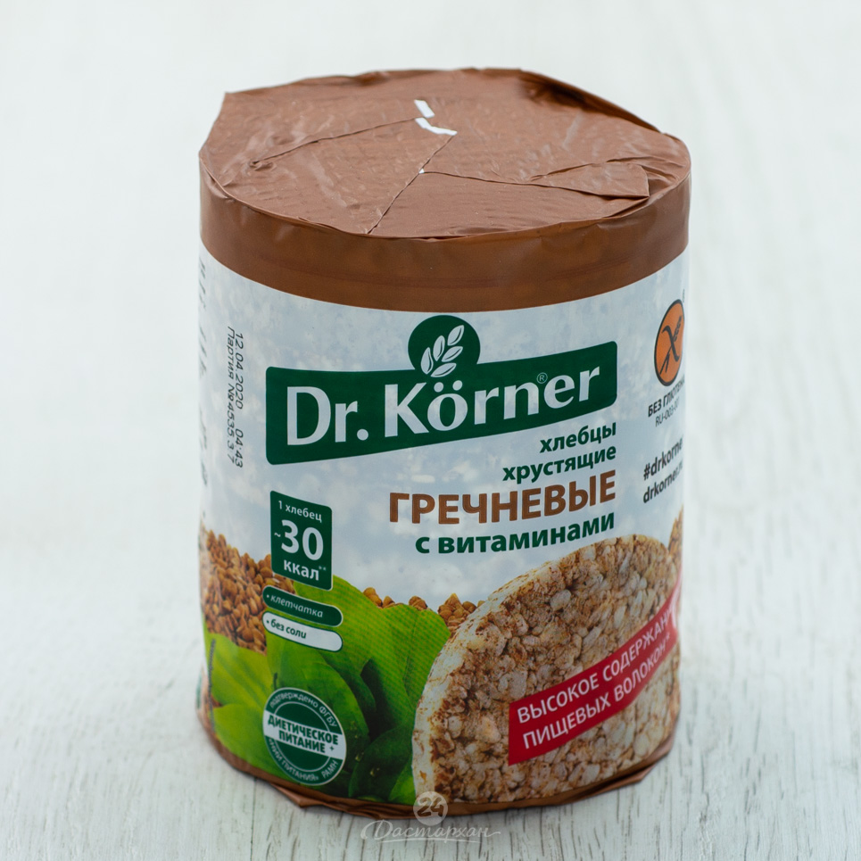 Хлебцы Dr.Korner зерновые гречневые с витаминами 100г м/у