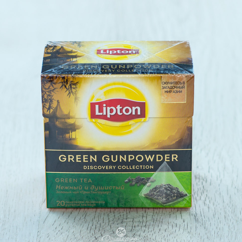 Чай Lipton зелен  Байховый ароматиз. пак 20шт