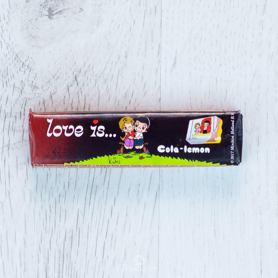Жевательная конфета LOVE IS со вкусом Кола Лимон 25гр