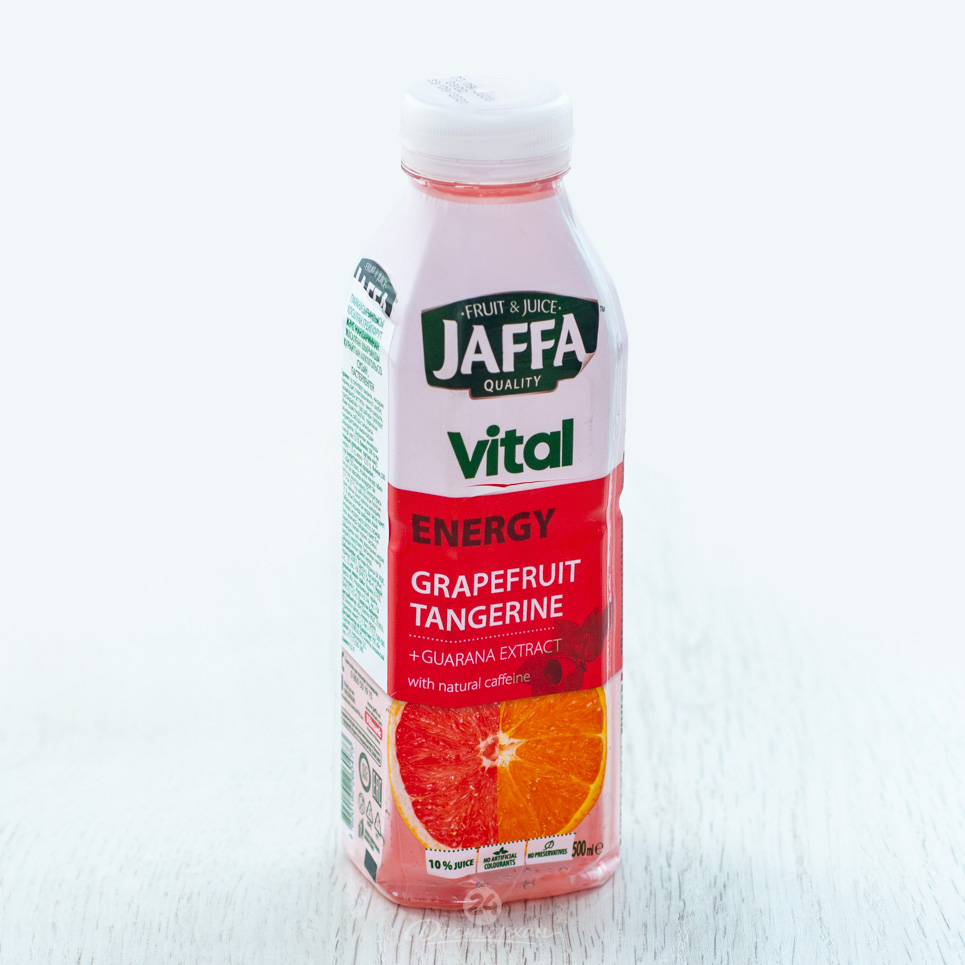 Напиток сокосодержащий Jaffa из грейпфрута и мандарина с экстрактом гуараны 0,5л