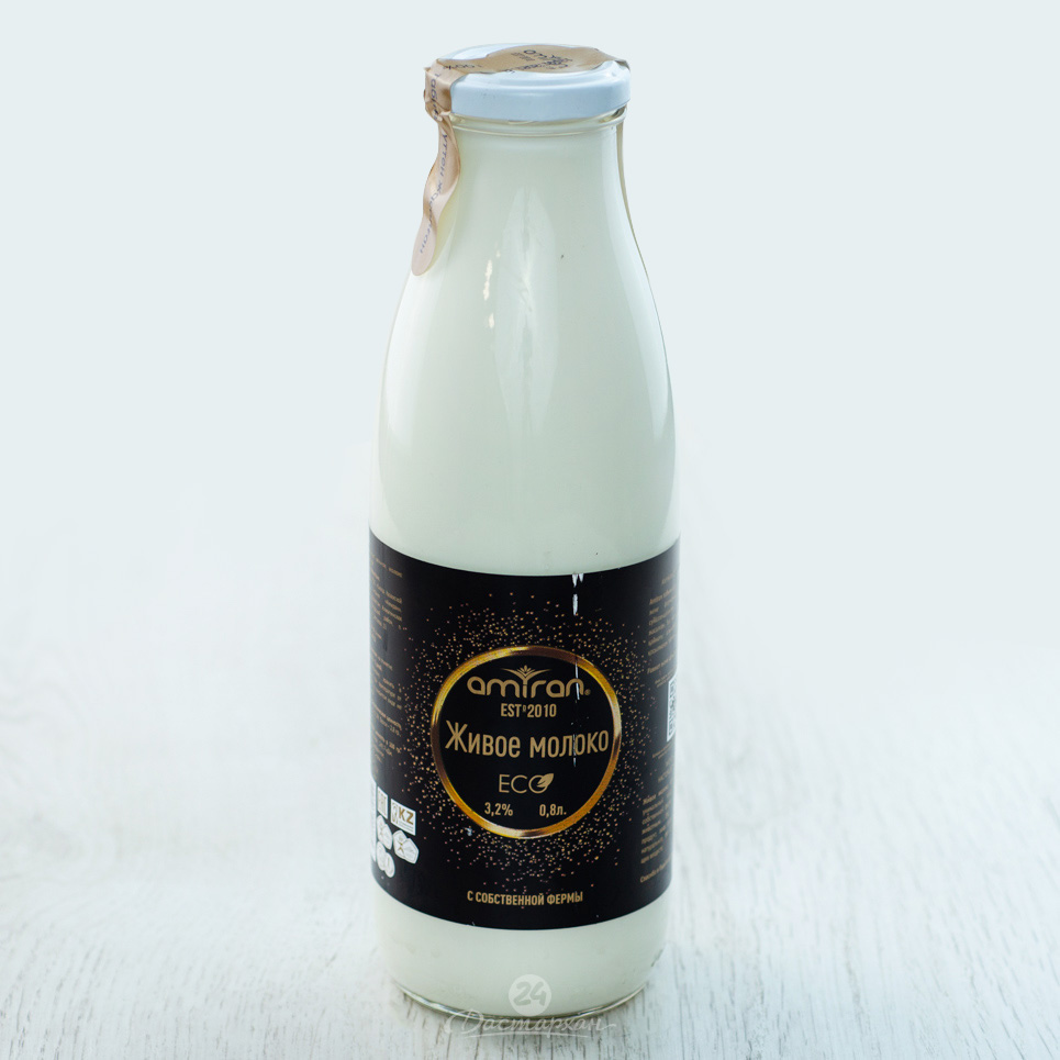 Молоко Amiran Живое 3,2% 0,8л 