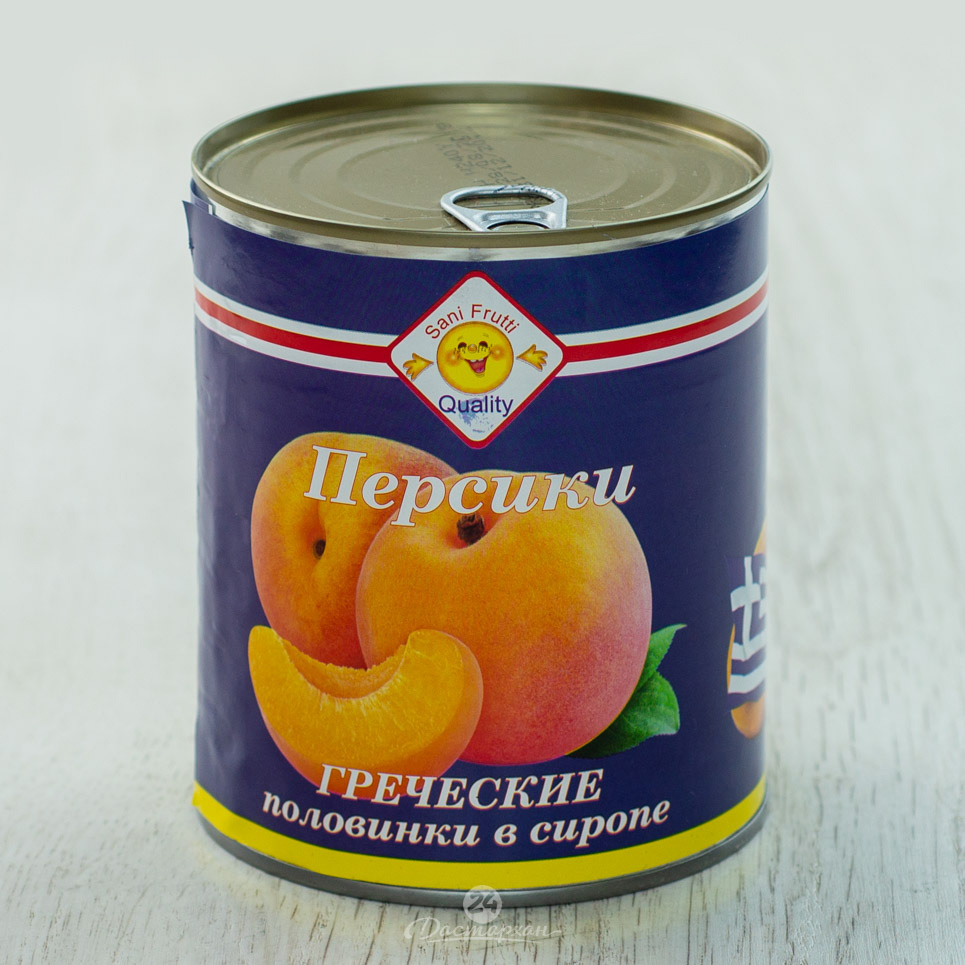Персики Delcoff половинки в сиропе 850мл ж/б