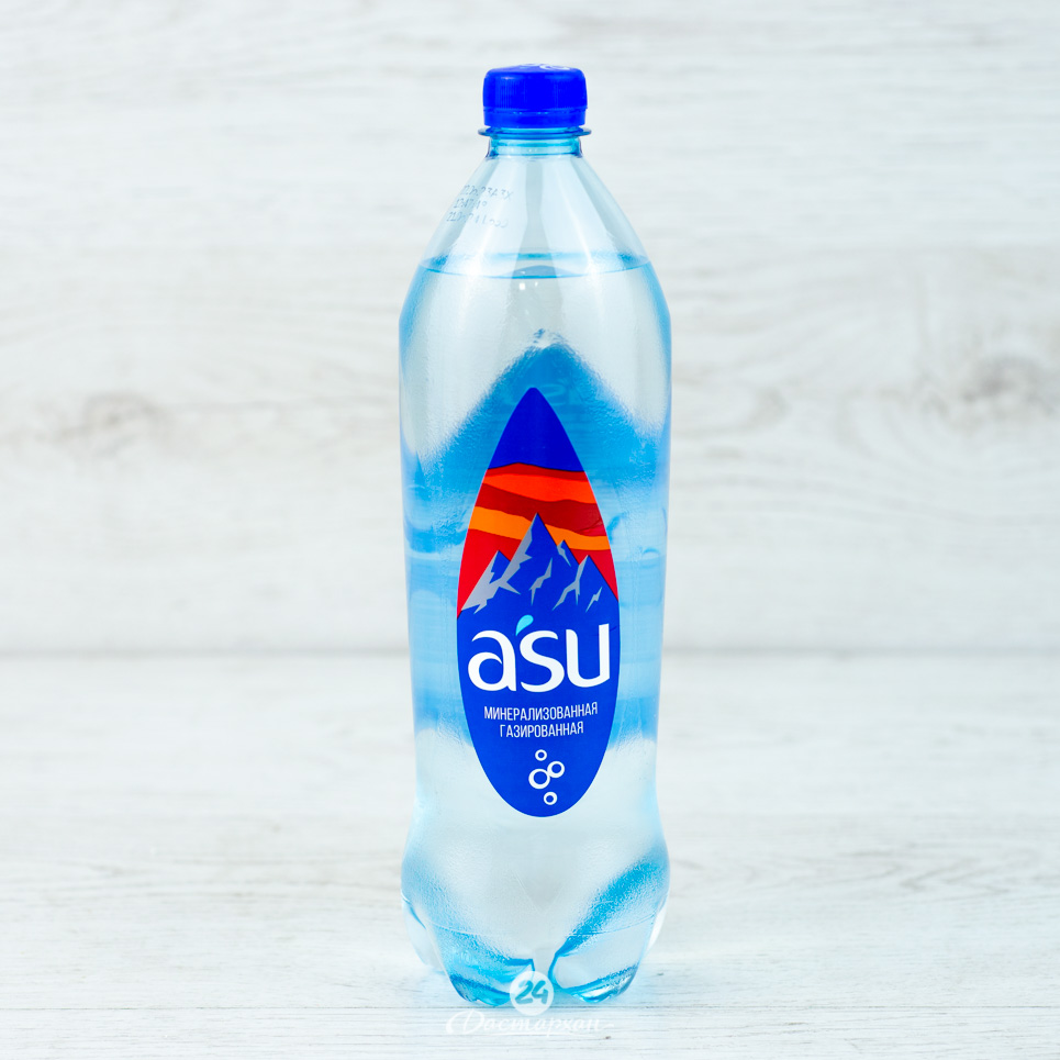 Вода ASU питьевая столовая с газом п/б 1л