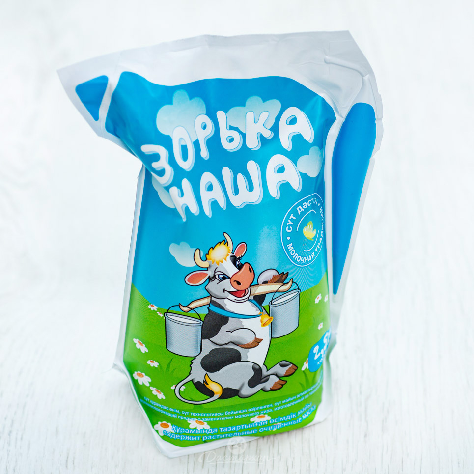 Молоко Зорькин луг 2,5% 0,75л 