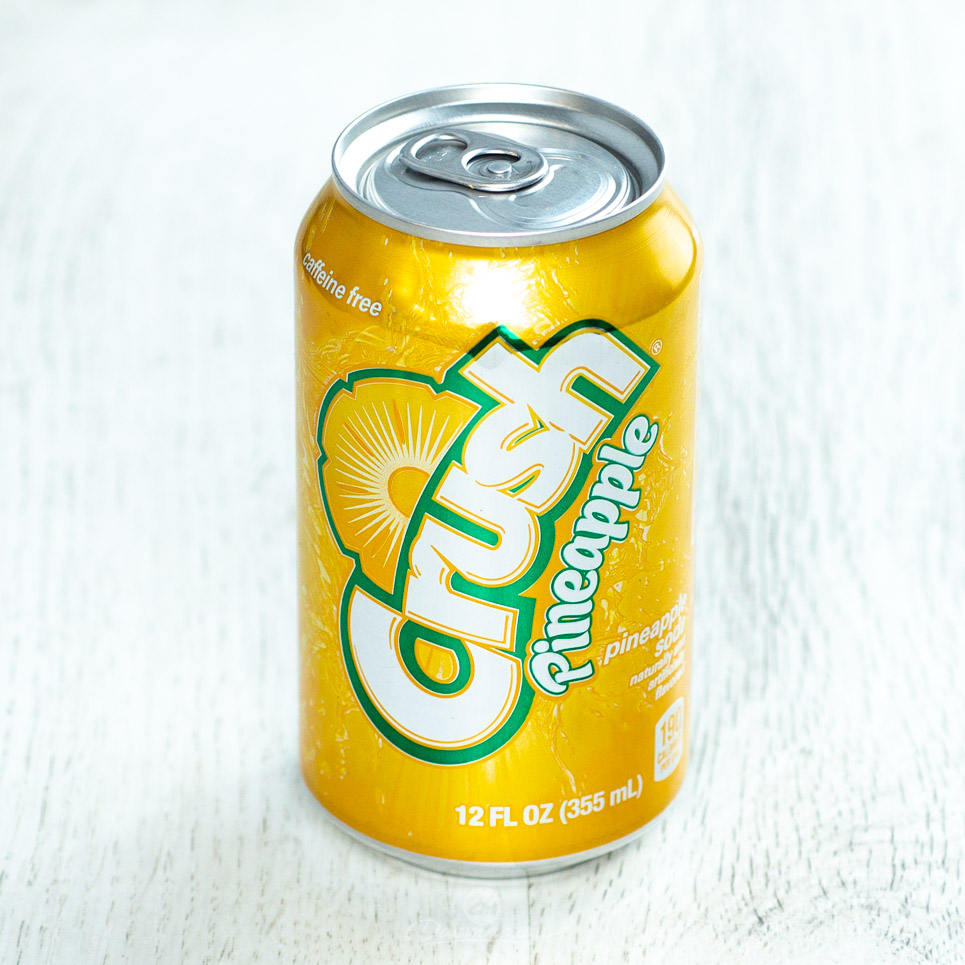 Содовая Crush Pineapple soda с газом ж/б 0,355л