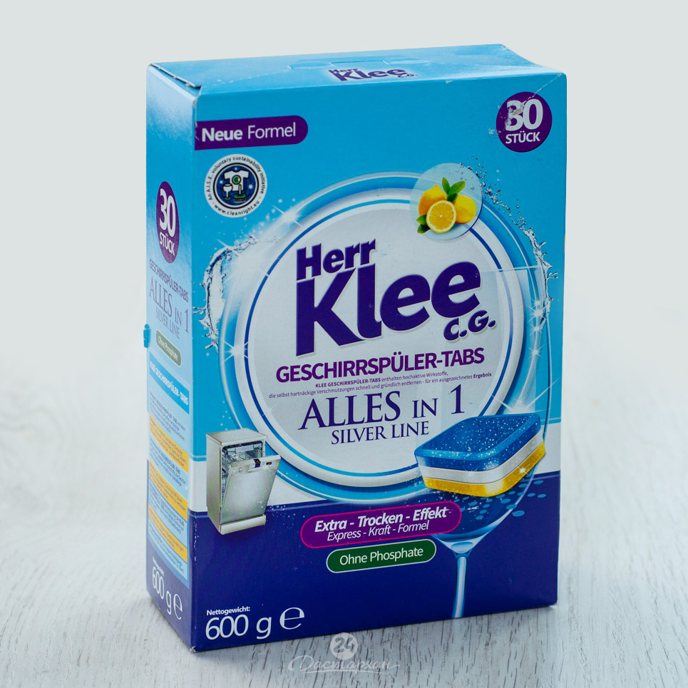 Таблетки для посудомоечных машин KLEE Silver Line 30 шт.