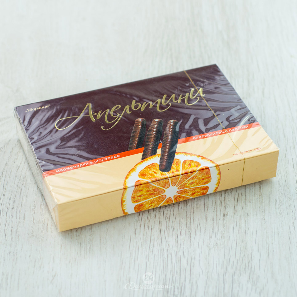 Мармелад  Апельтини Апельсиновые палочки в шоколаде 160г