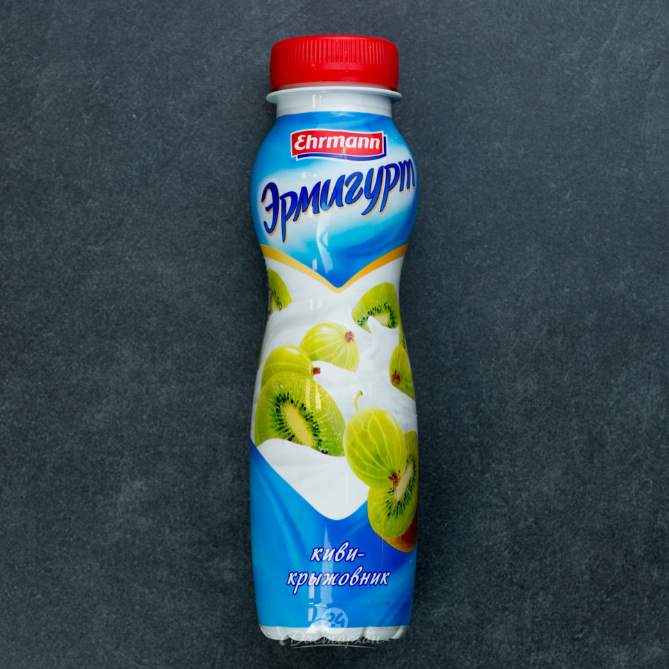 Йогурт питьевой Ehrmann Эмигурт киви-крыжовник 1,2% 290г