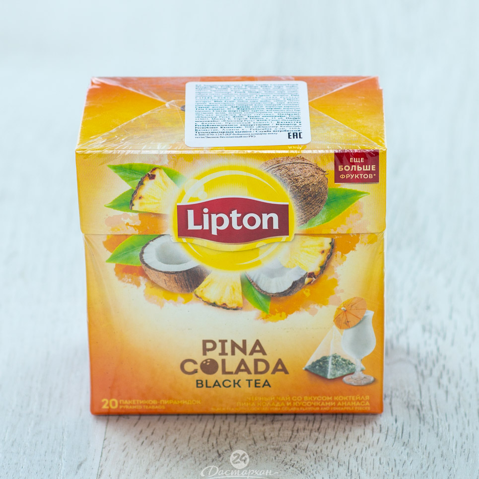 Чай Lipton черный  Pina Colada 20пак*1.8гр. картон