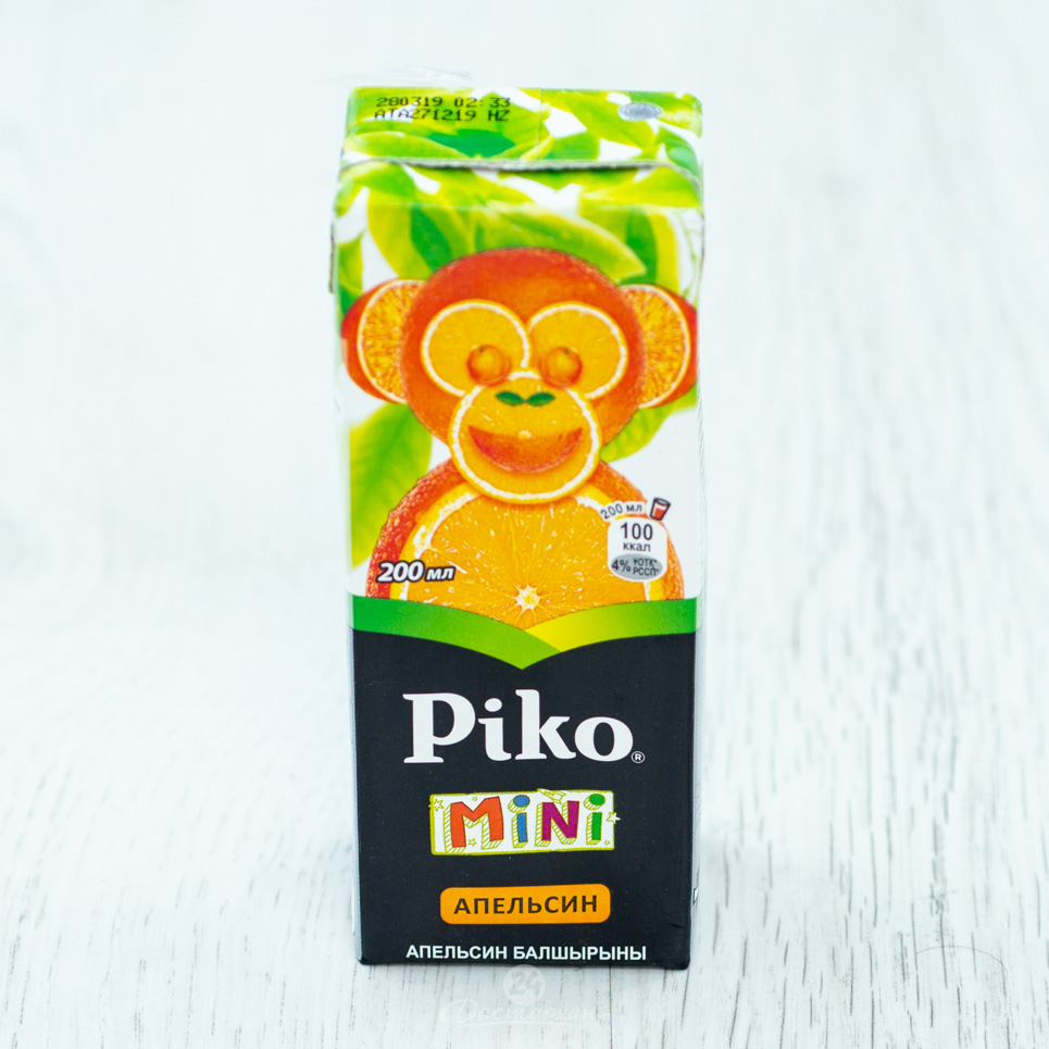 Сок Piko апельсин 0,2л