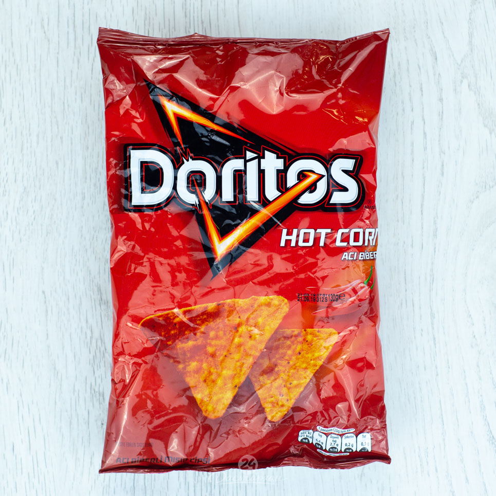 Чипсы Doritos кукурузные со вкусом острый перец 130 гр м/у