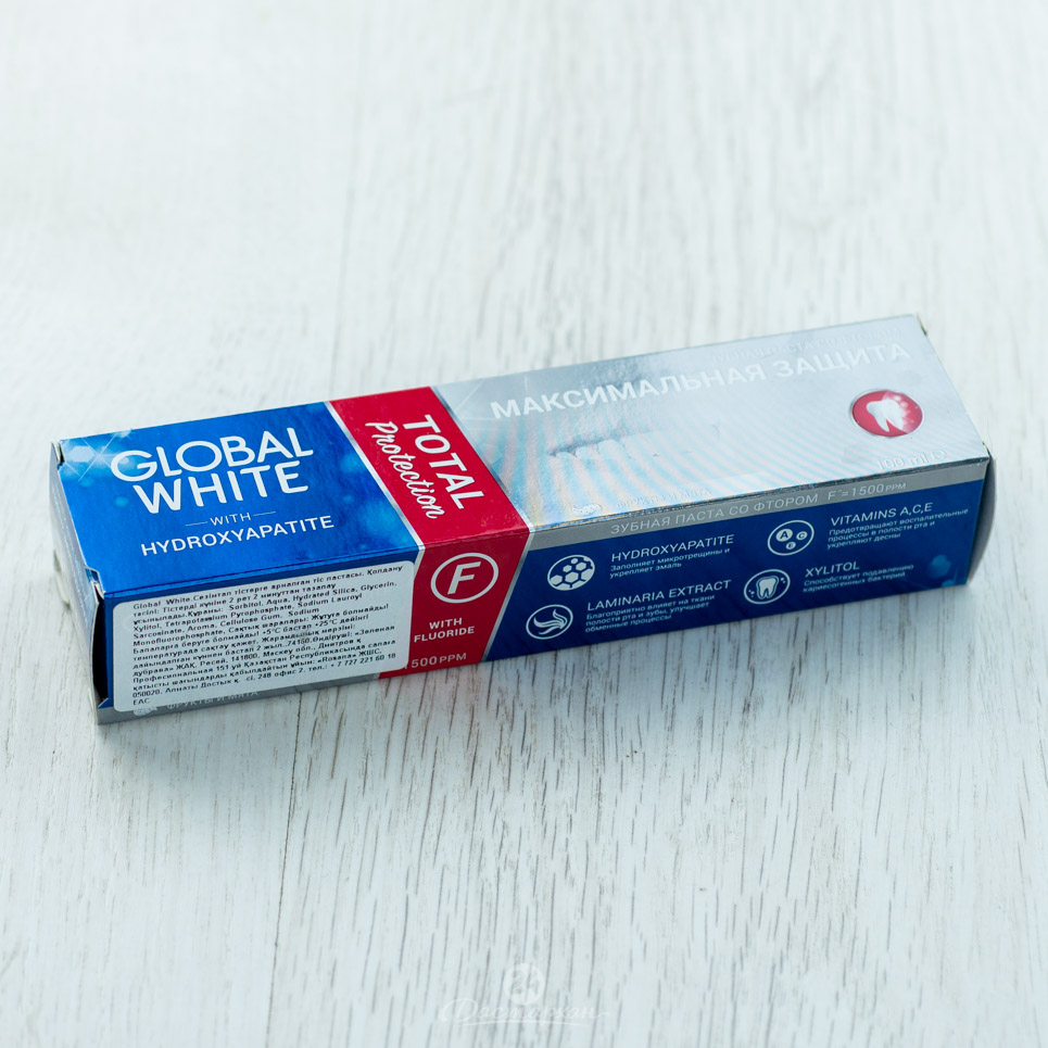 Паста зубная Global White максимальная защита витаминизированная  100 мл