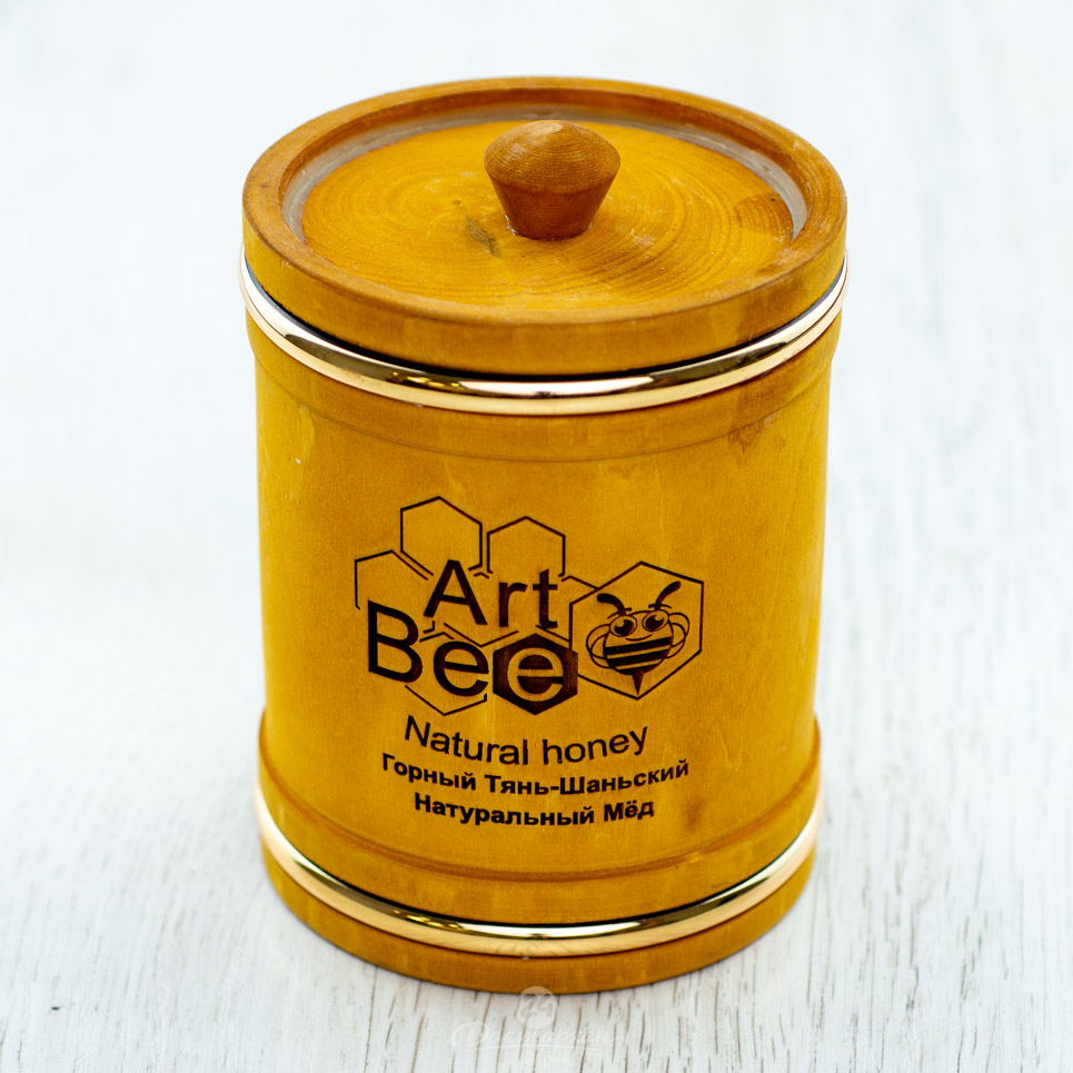 Мед Art Bee Тянь-Шаньский Горный 500г дерев.бочонок