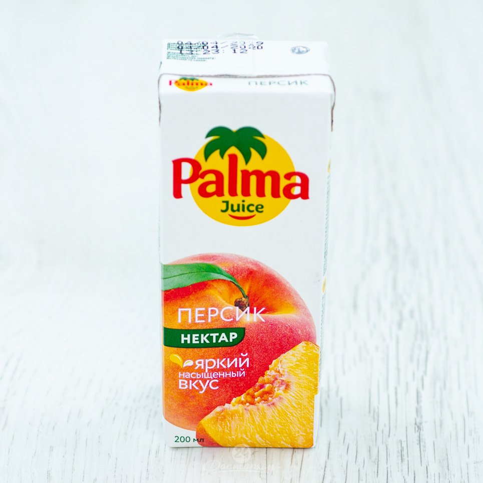 Нектар Palma Juice Персик 0,2л т/п