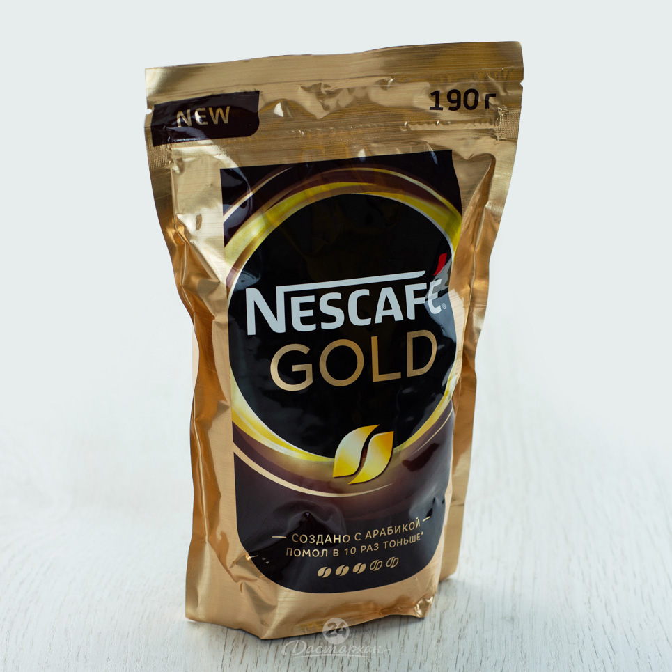 Кофе Nescafe Gold раств. 190г м/у