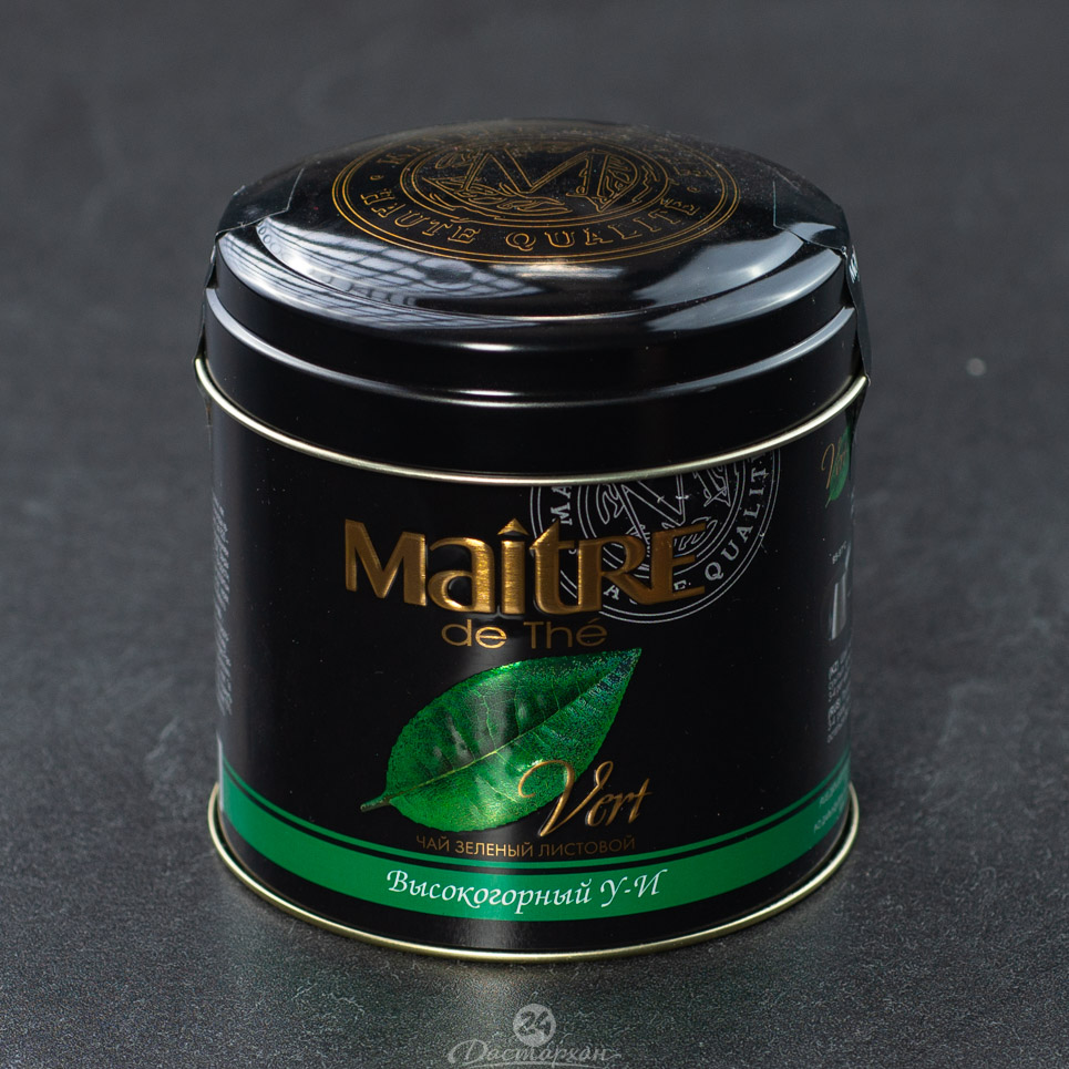 Чай Maitre De The зеленый Высокогорный 100г ж/б
