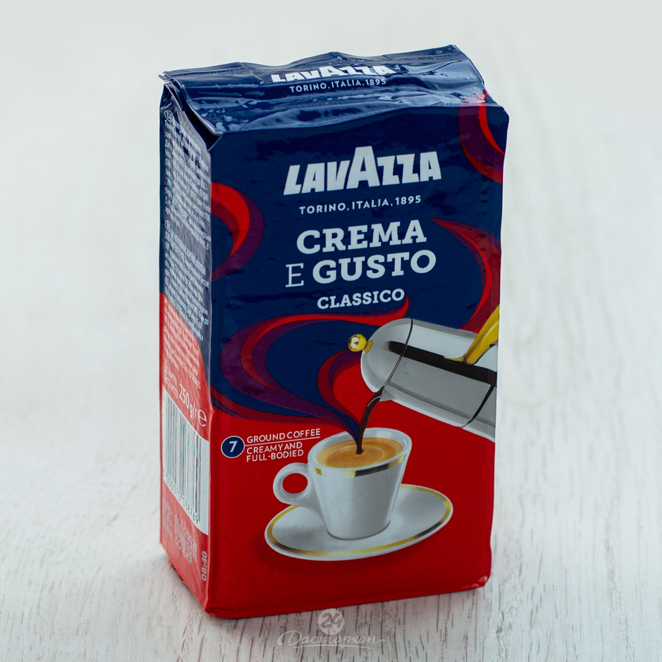 Кофе LavAzza Cremа&Gusto молотый 250г м/у