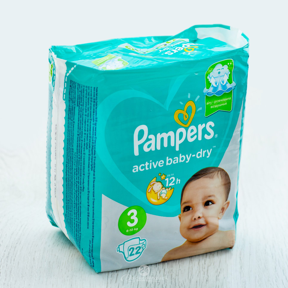 Подгузники Pampers Active Baby Midi Стандартная Упаковка 22