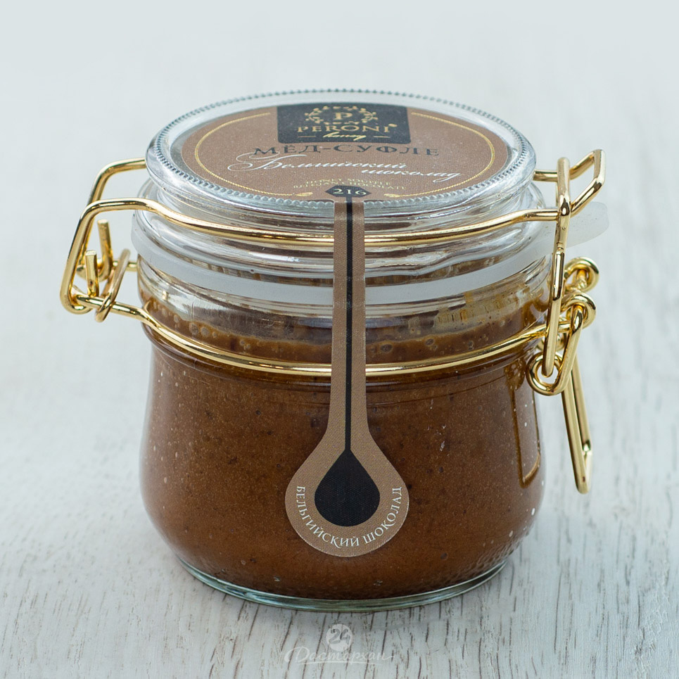 Мед-суфле Peroni Honey Бельгийский шоколад с фундуком 250г