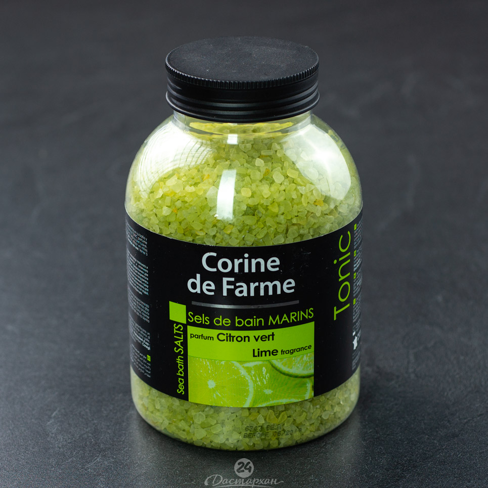 Соль д/ванны Corine de farme Зеленый чай 1,3кг п/б