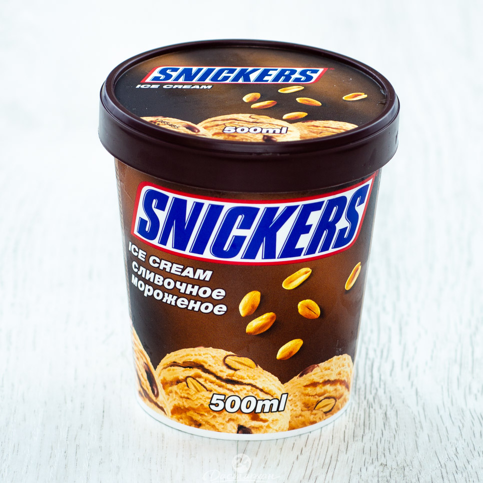 Мороженое Mars Сникерс  500г ведерко