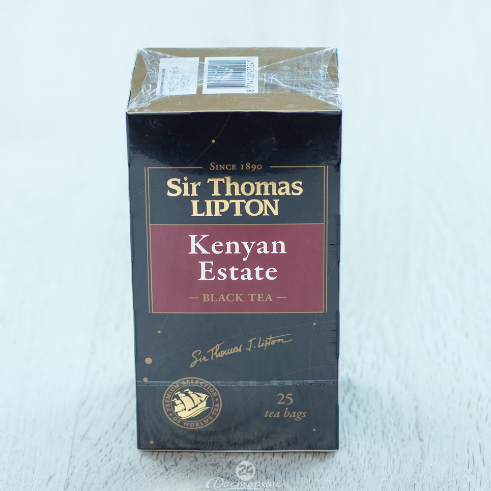 Чай Lipton черный  Sir Tomas Kenyan 25пак*2гр. картон