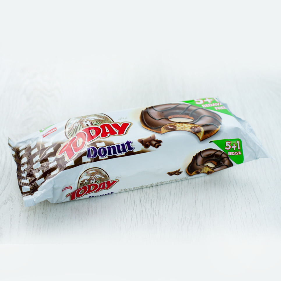 Бисквит Elvan Donut мультипак какао 300 гр мягк/уп.