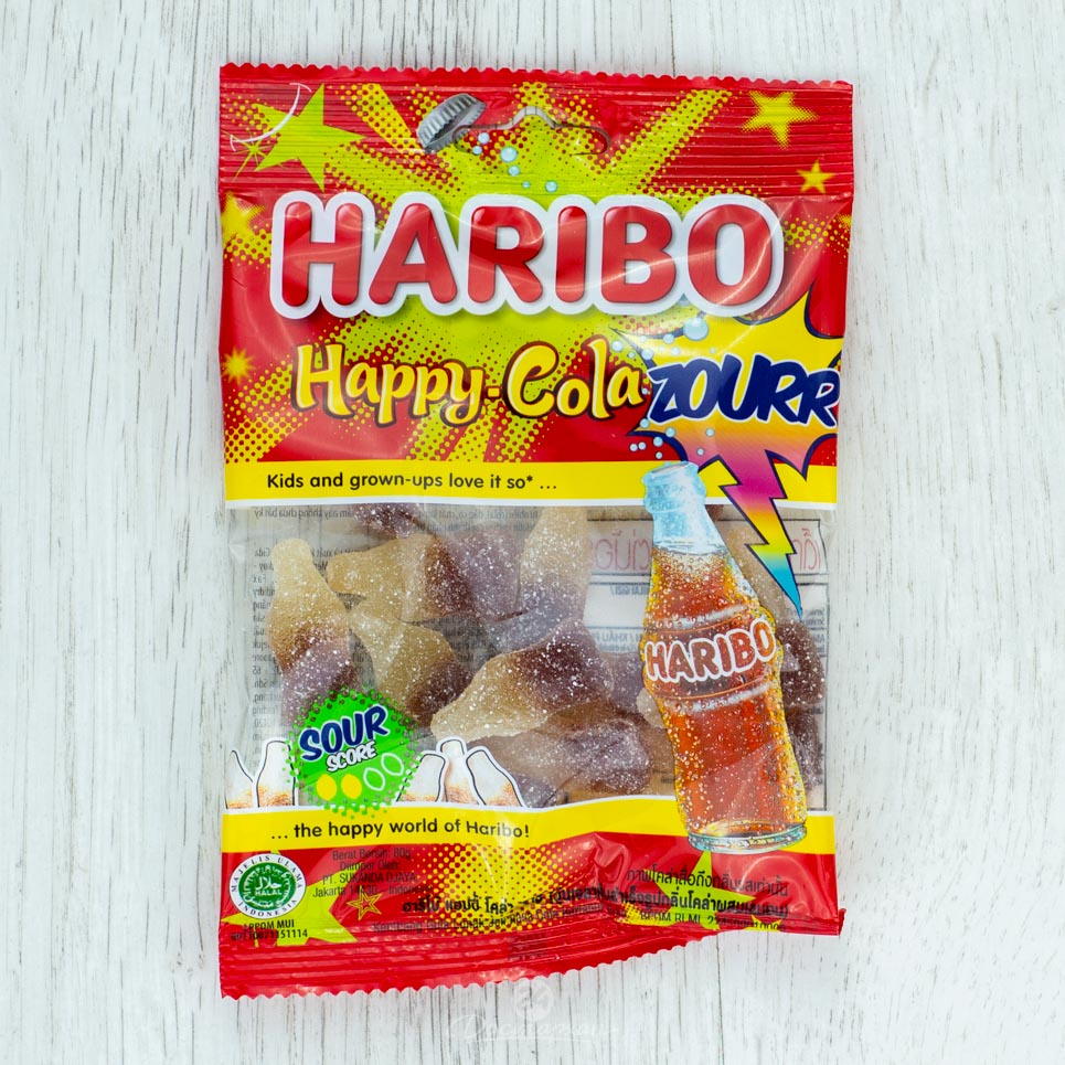 Мармелад жевательный Haribo Happy Cola Zourr(Кола с кислинкой)80гр