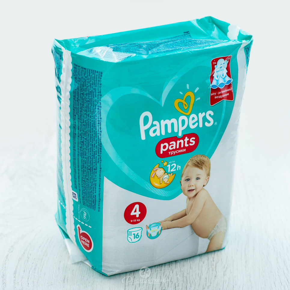 Трусики Pampers Pants 4 (9-14 кг) 16шт