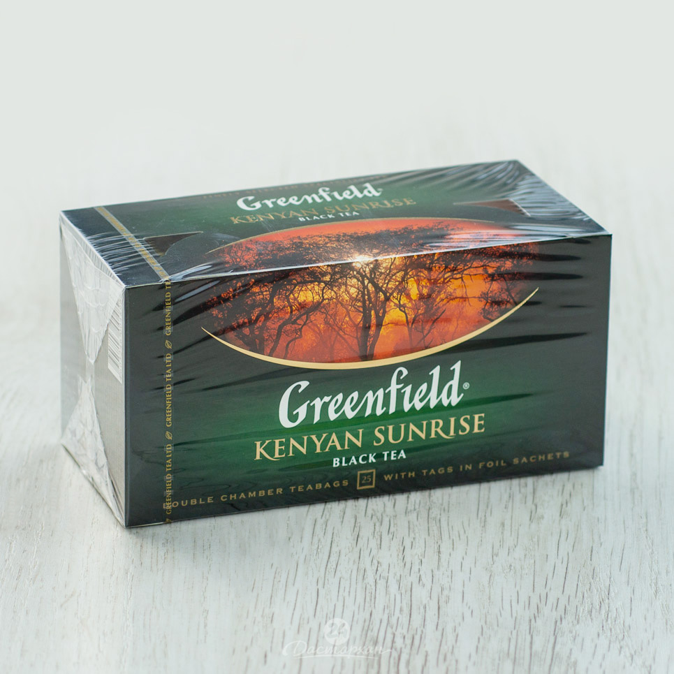 Чай Greenfield пакетированный черный 25пак. 2гр