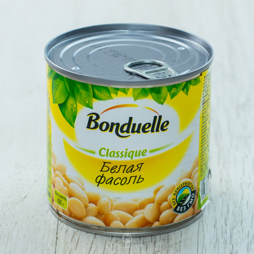 Фасоль консервированная Bonduelle белая 400г ж/б