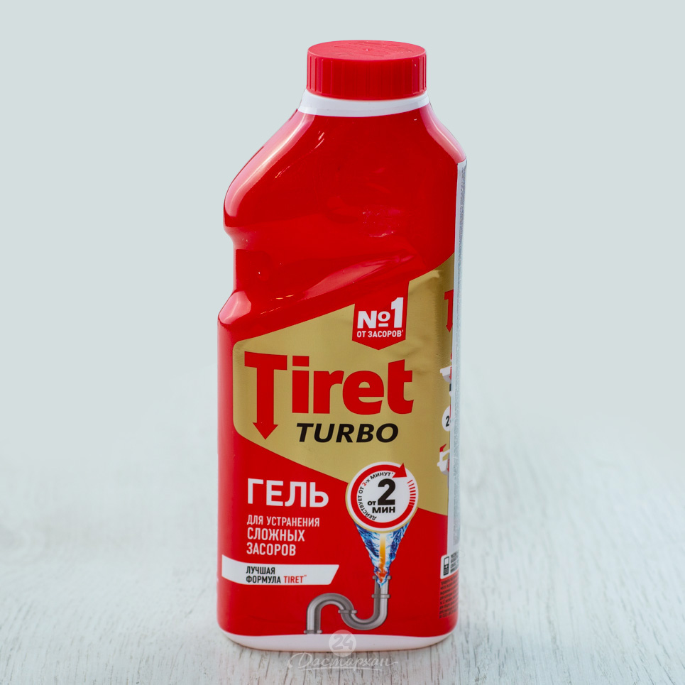 Средство для прочистки труб Tiret Turbo красный 500мл
