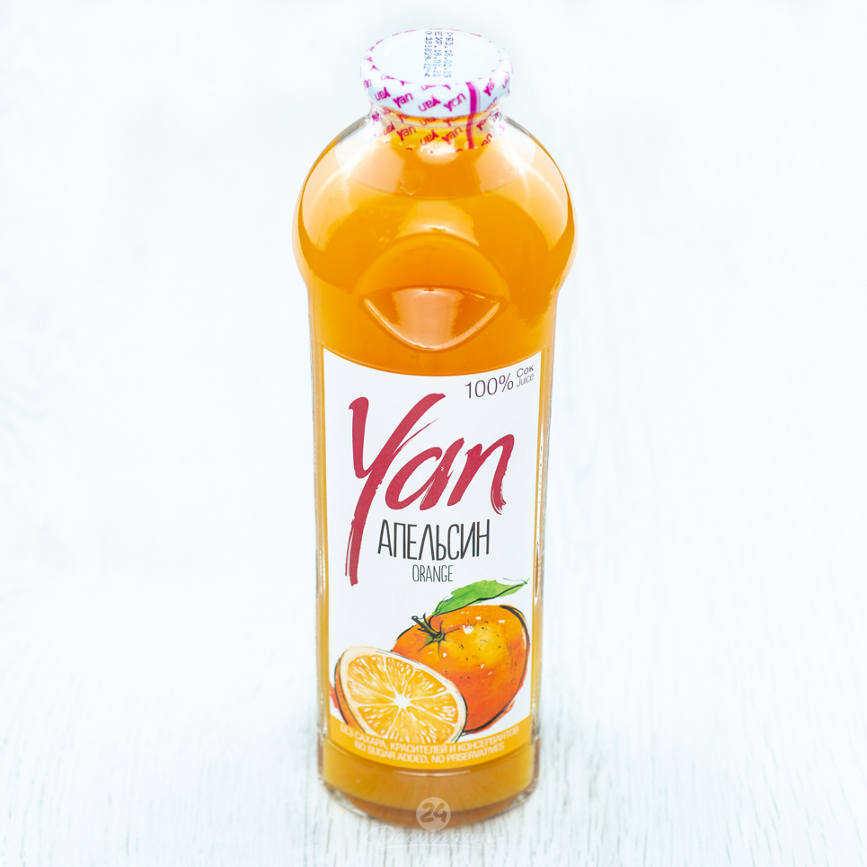 Сок Yan апельсин 0,93л с/б