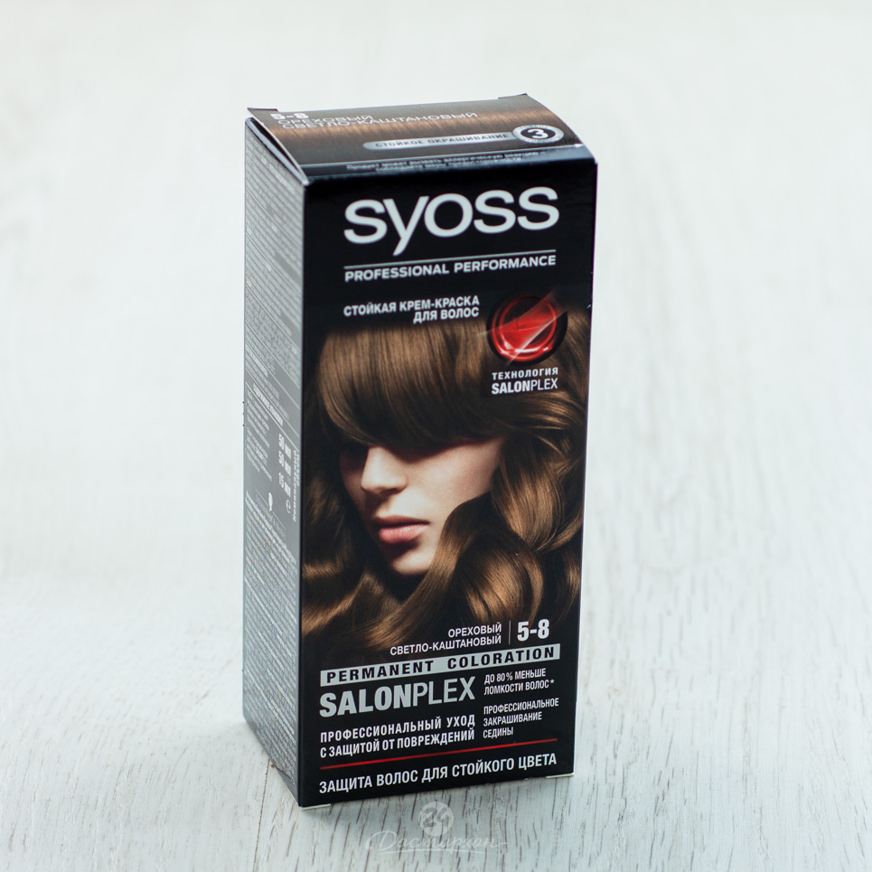 Краска для волос Syoss Color 5-8 Ореховый светло-каштановый 50мл