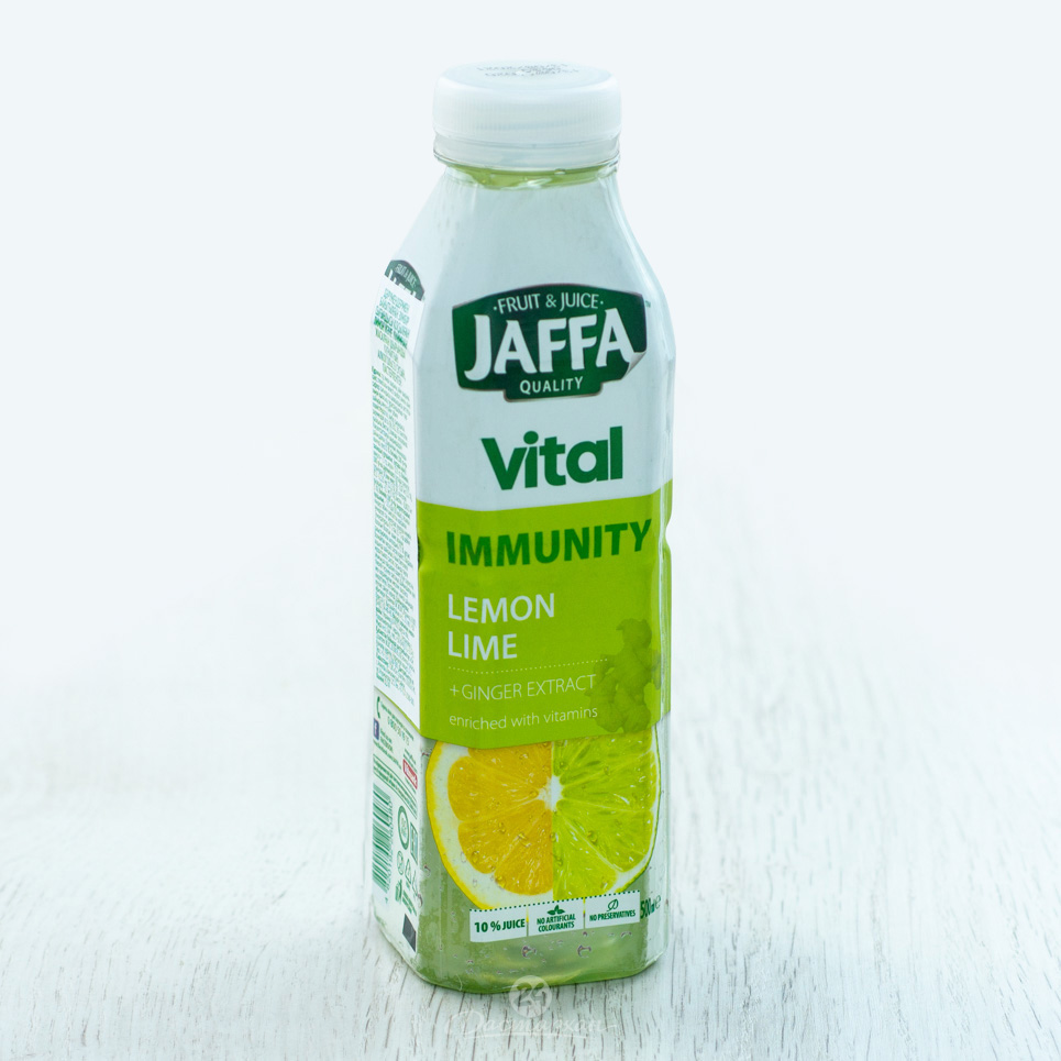 Напиток сокосодержащий Jaffa из лимона и лайма с экстактом имбиря с витаминами 0,5л