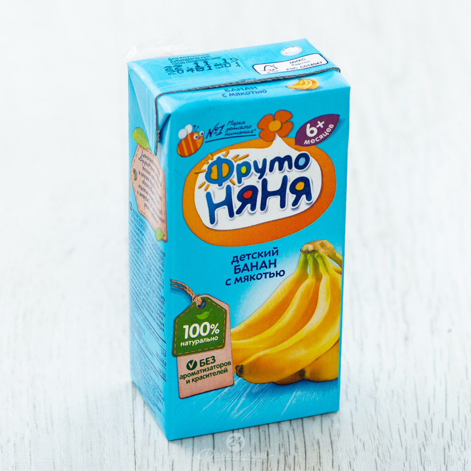 Сок из бананов Фруто няня 0,2 л.