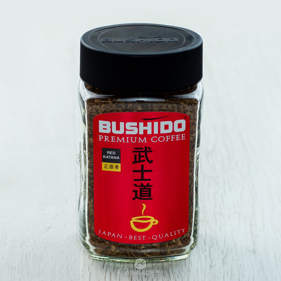 Кофе Bushido RED Katana раств. 100г с/б