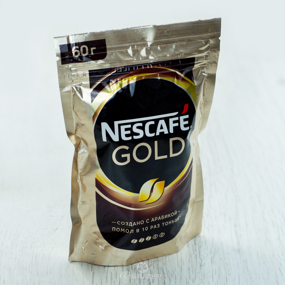 Кофе Nescafe Gold 60г дойпак 