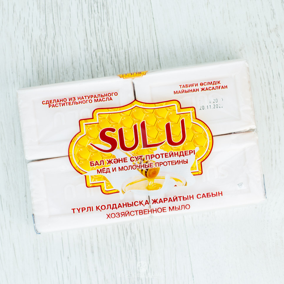 Мыло Sulu универсальное Мед и молочные протеины 4*145г
