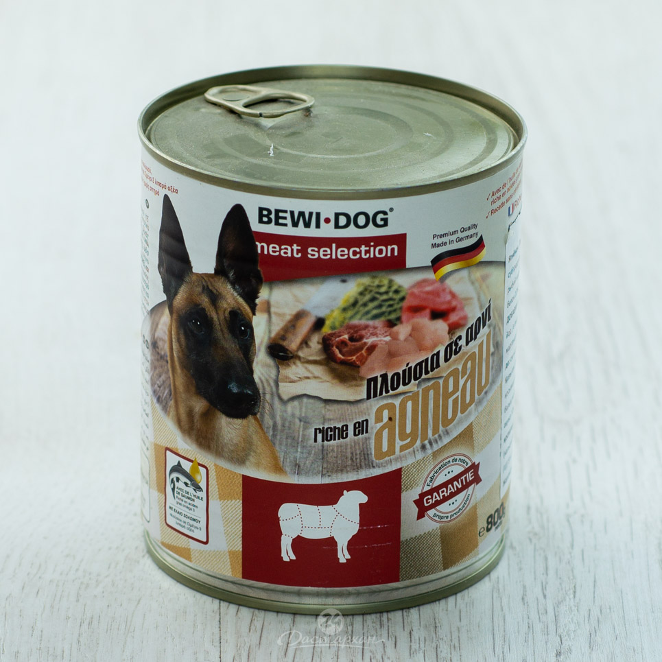 Корм для собак Bewi Dog rich in lamb влажный из ягненка 800г