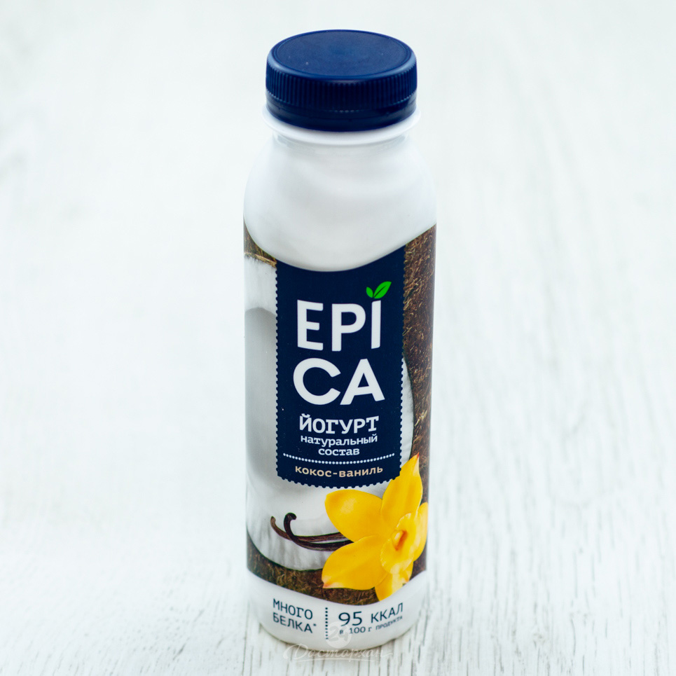 Йогурт питьевой EPICA кокос-ваниль 3,6% 290гр