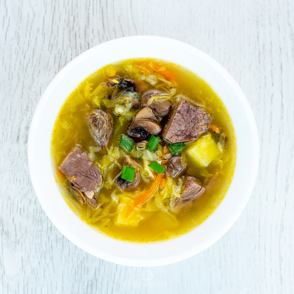 Суп с кв.капустой,грибами и мясом 35/385